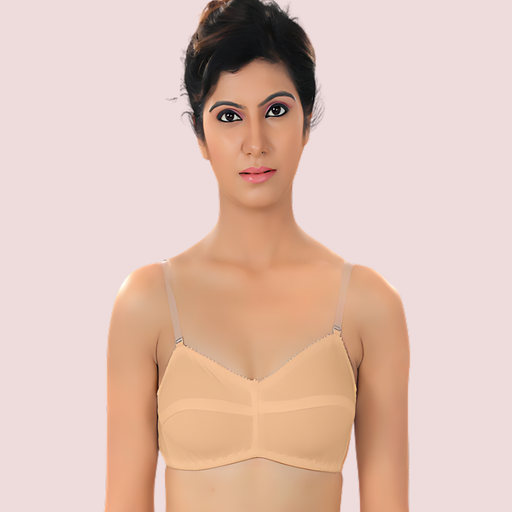 Cool Creamy Transparent Strap Bra (Pack of 2)