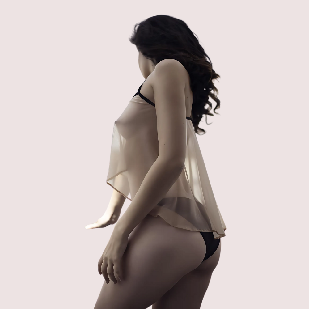 Noir Desire See-Through Cami – view 2