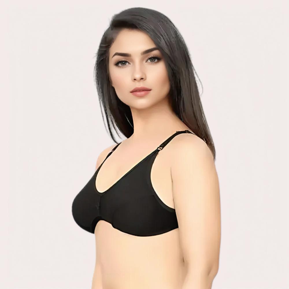 Essential Black: 2 Bras and 2 Panties Combo Set
