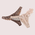 Sheer Lace Thong Panties Pack ( of 2)
