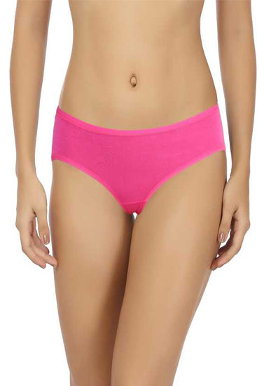 Comfy Beauty Organic Plus Size Pure Magenta Cotton Panties (Pack of 2)