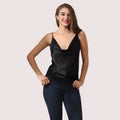 Opulent Nights Silk Cowl Neck Camisole