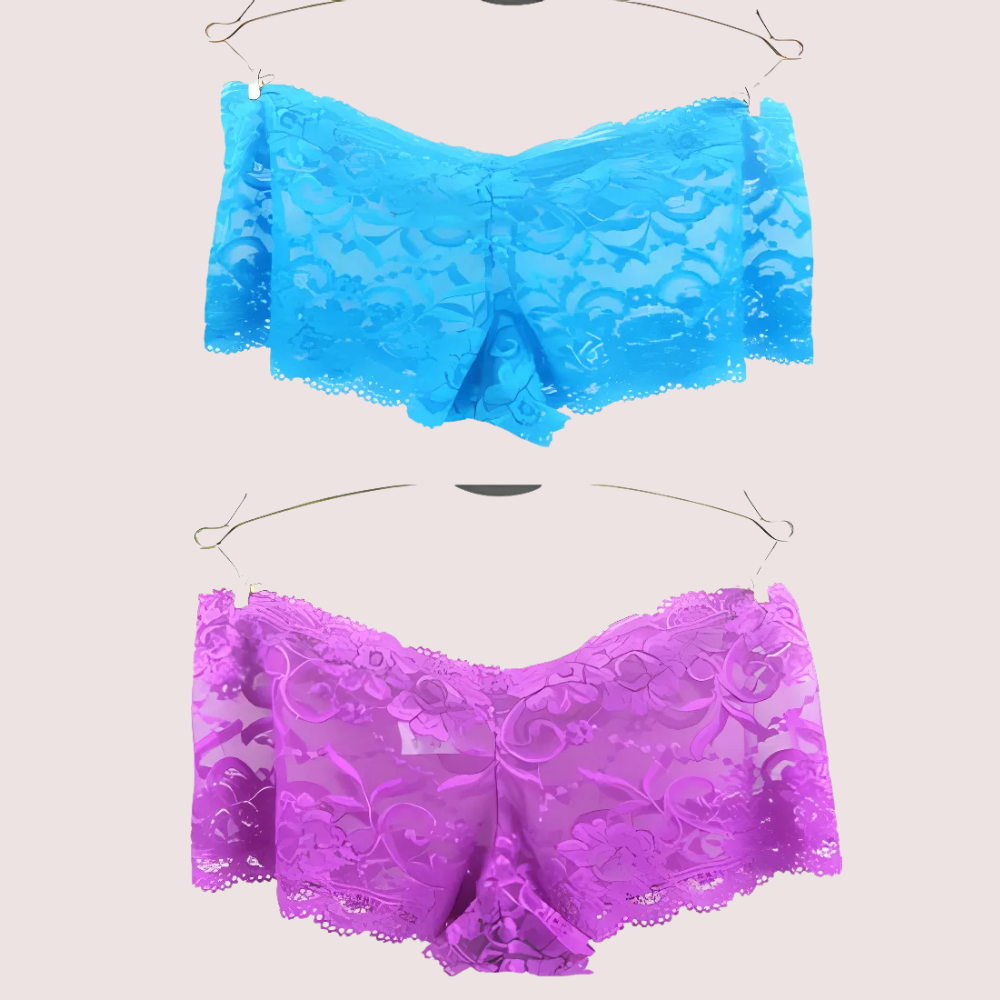 Buy Smart & Sexy Pack Of 2 Mixed Lace Boyshorts