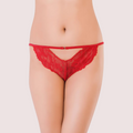 Beautiful Lace Red Women's Cheekies ( Pack of 1 )