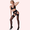 Sheer Thigh-High Stockings Pack of 2 – Classic Black & Soft Nude | Garter Belt Compatible