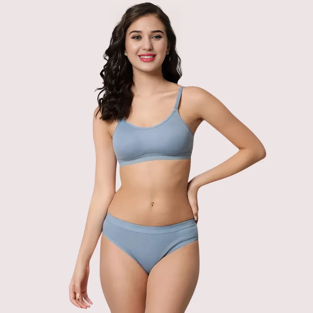 Wire-Free Women's Sports Bra Panty Set (2 pack)