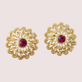 Traditional Gold Finish Earrings Set – Pack of 4 for Women