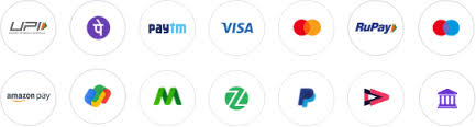 Logos of various payment methods on a white background