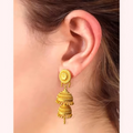 Sun Radiance Double Jhumka Earrings