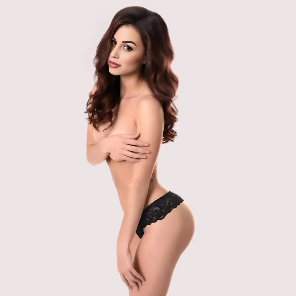 Lace Crotchless Thong – view 2
