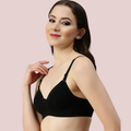 Passion Plunge – Black Seamless Padded Bra
