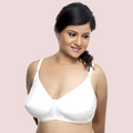 "White" Pure Cotton Bra for hot and humid Indian weather